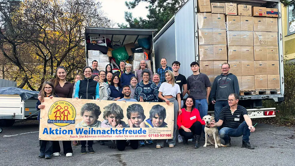 Aktion Weihnachtsfreude '26 – sammeln+packen am 6.+7.+13.+14. Nov.